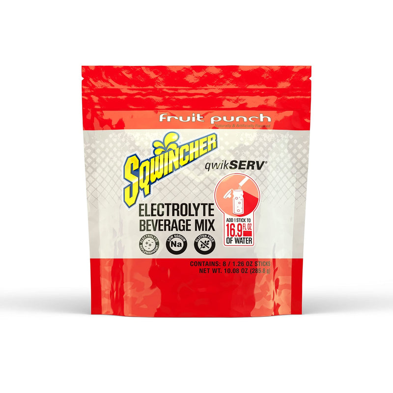 Sqwincher QwikServ Fruit Punch 1.26 oz Stick (Pack of 8) - WesTorque