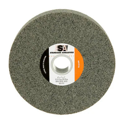 3M 37067 Standard Abrasives GP Plus Wheel 855153, 6 in x 1 in x 1 in 10S FIN, 3ea/Case
