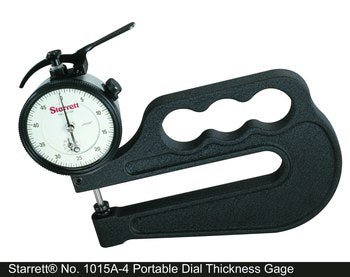 Starrett 1015A - 4 Dial Thickness Gage - 0 - 1/2" - 4" Throat 67646 - WesTorque