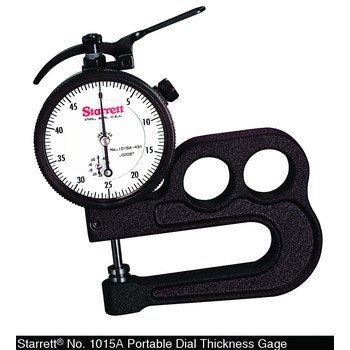 Starrett 1015B Dial Thickness Gage - 0 - 1" 53121 - WesTorque