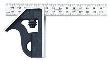 Starrett 10H-6-4R Student Combination Square- 6"- 4R Grads 64942 - WesTorque