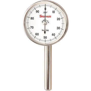 Starrett 196B1 Dial Test Indicator - 0 - 100 Dial 50699 - WesTorque