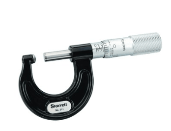 Starrett 211XP Outside Micrometer - Rounded Anvil - 0 - 1" 66428 - WesTorque