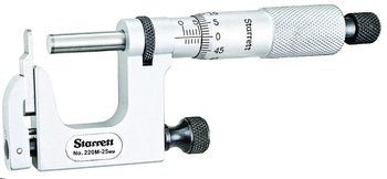 Starrett 220MXRL - 25 Micrometer - Multi - Anvil - 0 - 25mm 65050 - WesTorque