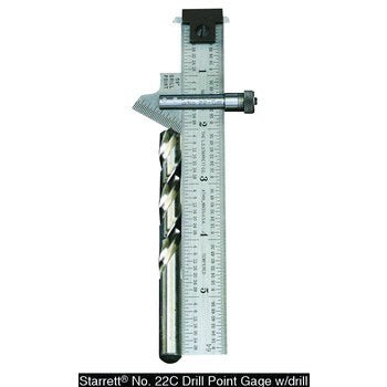 Starrett 22C Drill Point Gage - 59 Degree Bevel 50150 - WesTorque