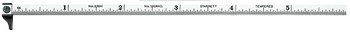 Starrett 236HC Hook Rule - 6" 51077 - WesTorque