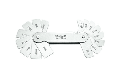 Starrett 279 Fillet Or Radius Gage - .020 - .400" Range 51314 - WesTorque