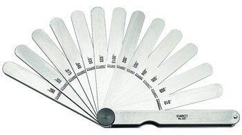 Starrett 467M Thickness Gage - 0.04 - 5.0mm Range - 13 Leaves 52465 - WesTorque