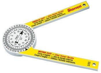 Starrett 505P - 7 Hardened Plastic Mitre Protractor - 7" 12255 - WesTorque
