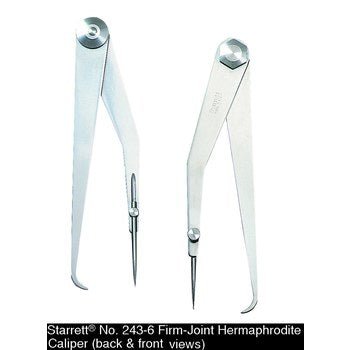 Starrett 563 - 6 Hermaphrodite Caliper - Firm Joint - 6" 52572 - WesTorque