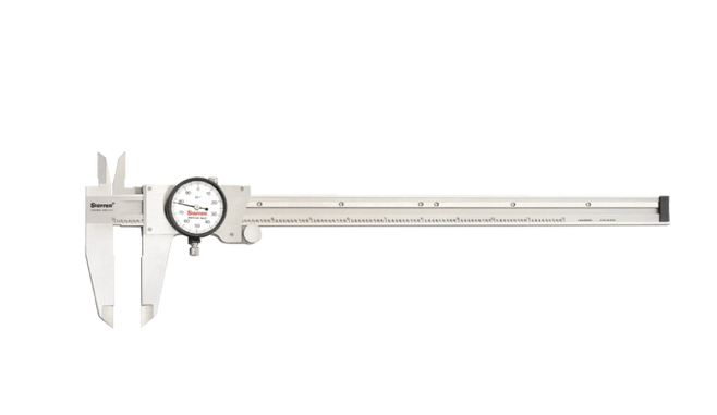Starrett 56694 Dial Caliper, 0-12" White Face, 120-12 - WesTorque