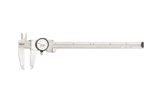 Starrett 56694 Dial Caliper, 0-12" White Face, 120-12 - WesTorque