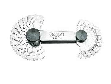 Starrett 6 Screw Pitch Gage - 30 Leaves - 4 - 42 Tpi 50035 - WesTorque