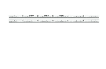 Starrett 610N - 6 Narrow Steel Rule - Spring - Tempered - 6" - 10 Grads 52694 - WesTorque