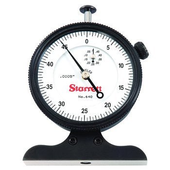 Starrett 640JZ Dial Depth Gage - 0 - 1/2" Range - .0005" Grad 52705 - WesTorque