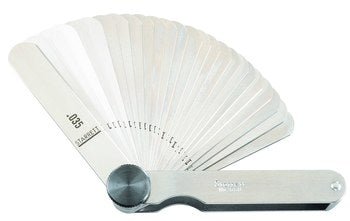 Starrett 66T Thickness Gage - 26 Tapered Leaves - .0015 - .025" 50315 - WesTorque