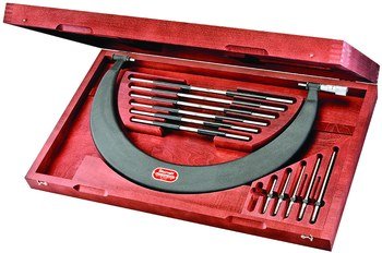 Starrett 724MLZ - 450 Outside Micrometer - Tube - 300 - 450mm 64318 - WesTorque