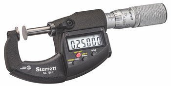 Starrett 756.1FL - 2 Micrometer - Disc Type 2" 72868 - WesTorque