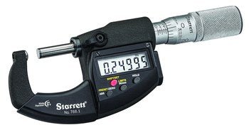 Starrett 788.1MEXFL Micrometer - Round Anvil (Metric) 72857 - WesTorque