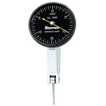 Starrett B708AZ W/SLC Dial Test Indicator - Black Dial - With Standard Letter Of Certification 66868 - WesTorque