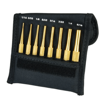 Starrett SB565Z Brass Drive Pin Punches - Set Of 8 12473 - WesTorque