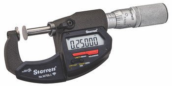 Starrett W756.1FL - 1 Electronic Micrometer - Disc Type 1" - Wireless 60592 - WesTorque
