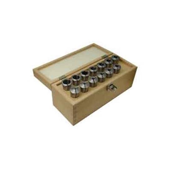 TOOLMEX 8 - 708 - 8669 R8 Metric Collet Set, 19 Pieces, 2mm to 20mm by 1mm - WesTorque