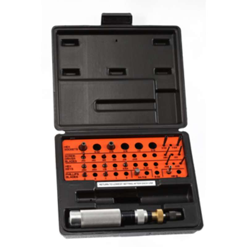 Utica KT-100 Torque Limiting Screwdriver Kit 20 To 100 In. Oz.