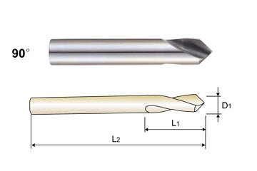 YG - 1 0081L 90 DEG NC SPOTTING DRILL 8% COBALT 1/8 - 90 NC Drill Price Per 1 - WesTorque