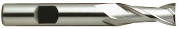 YG - 1 01039 2 FLUTE REGULAR LENGTH SE HSS 1/8 x 3/8 x 3/8 x 2 - 5/16 HSS End Mill Price Per 1 - WesTorque
