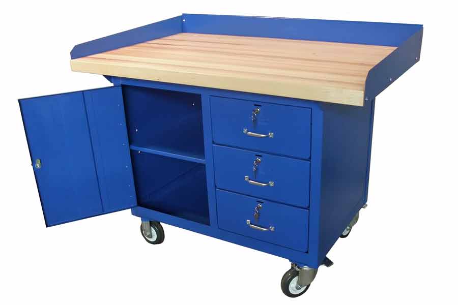 Pollard Brothers 165C-Ht Cabinet Mobile Maintenance Bench 30" X 48" 36" X 24"