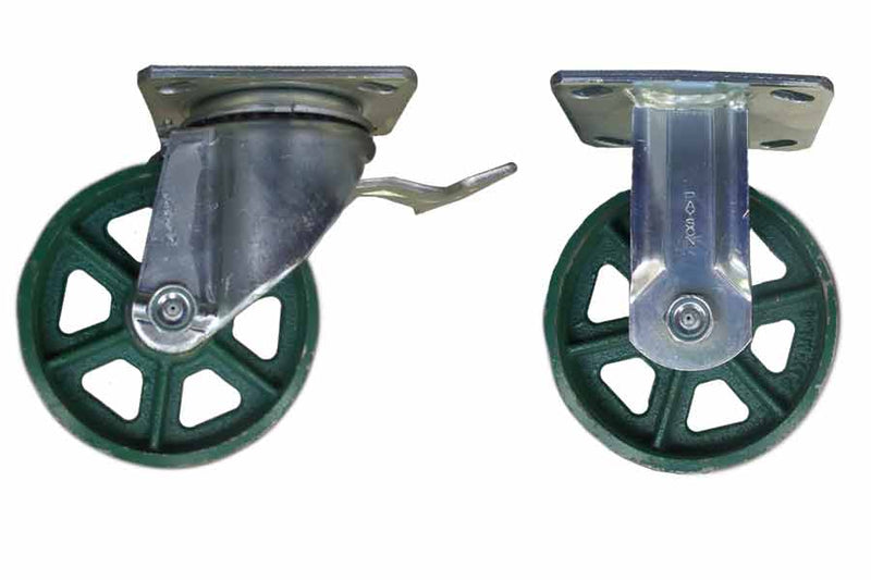 Pollard Brothers Caster Adder-S Steel Casters 2 Rigid, 2 Swivel