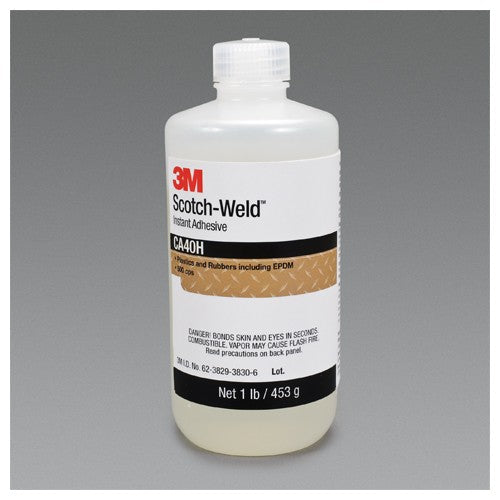 3M 21074 Scotch-Weld Instant Adhesive CA40H, Clear, 1 Pound, 1 Bottle/Case - WesTorque