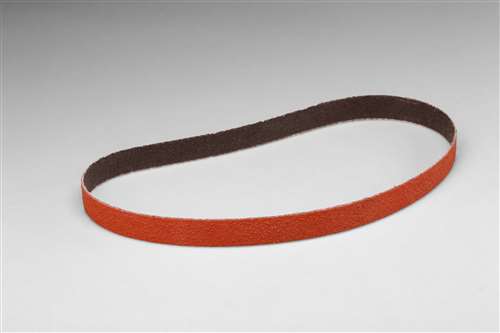 3M Cube II 984F FILE ABRASIVE BELT 1/2 IN Wx18 IN L 36+/VERY COARSE CERAMIC ABRASIVE YF-WEIGHT POLYESTER BACKING