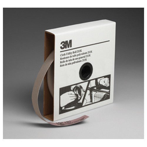 3M Utility Cloth Roll 314D, P180 J-weight, 1 in x 50 yd, 5 ea/Case - WesTorque