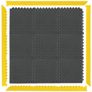 557 CUSHION-EASE ERGO 5'4" x 5'4" Black w/ Yellow Ramps-1