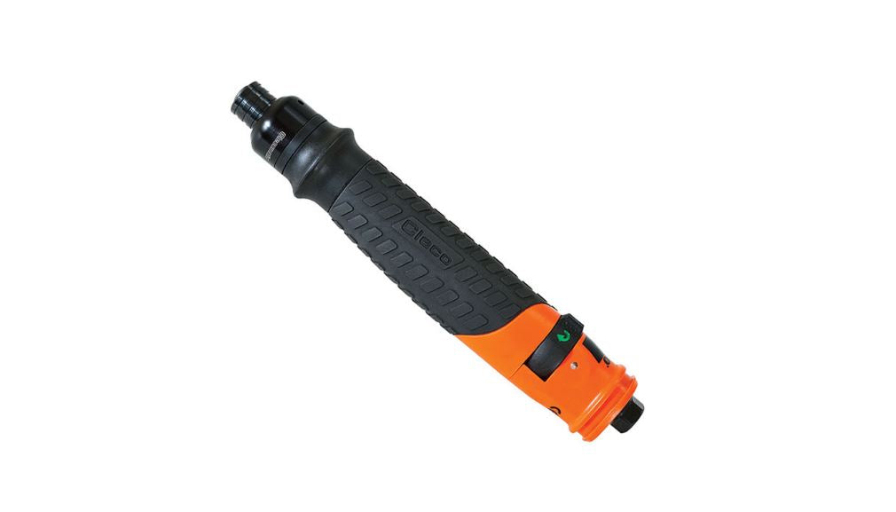 Cleco 19SPA04Q Inline Pneumatic Screwdriver 10-40 in. lbs. Torque 1/4" Quick Change Chuck 1100 RPM Push-To-Start