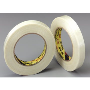 Scotch Filament Tape 893, Clear, 24 mm x 55 m, 6 mil, 36 rolls per case