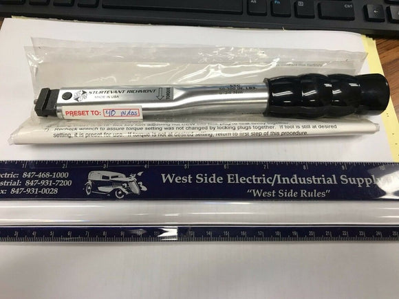 810016 STURTEVANT RICHMONT LTC 300-1800 IN. LBS RATCHET TORQUE WRENCH