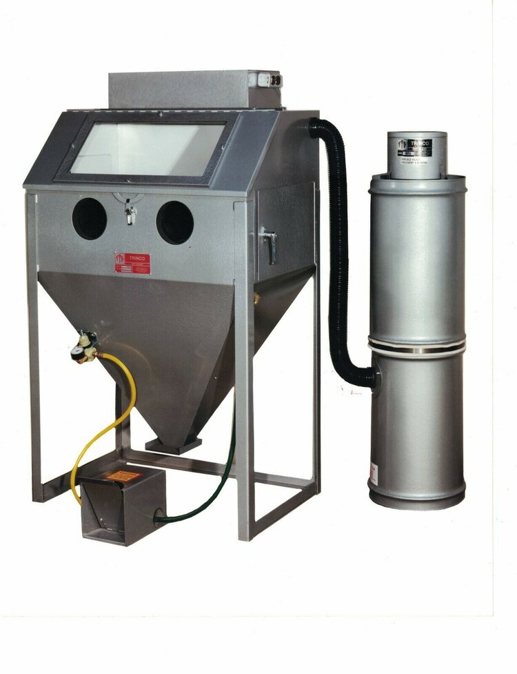 Trinco Master Model 36" x 24" Sandblaster with BP Dust Collector