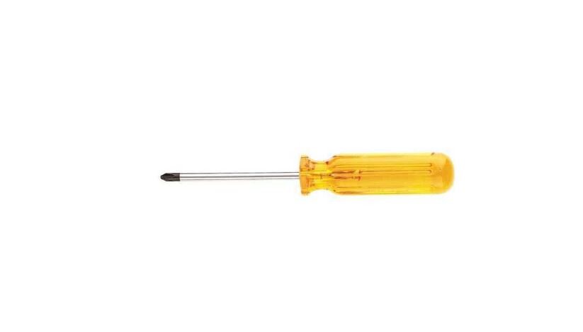 Klein Tools BD144 1/4-Inch Flat Head Screwdriver with Keystone Tip, 4-Inch Shank and Comfordome Handle