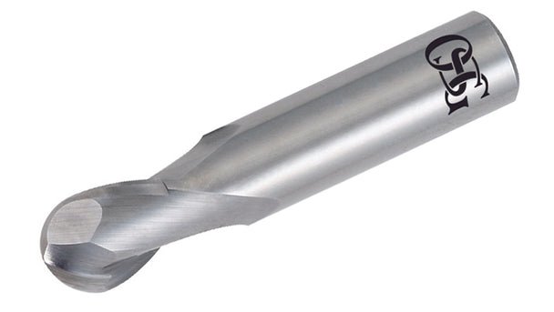 OSG 412-2500-BN CARBIDE 1/4 X 1/4 2FL STUB BALL - WesTorque