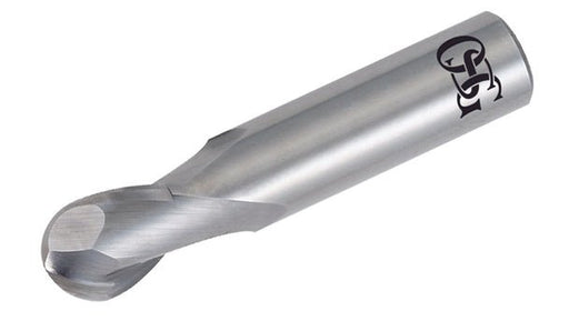 OSG 412-2500-BN CARBIDE 1/4 X 1/4 2FL STUB BALL - WesTorque