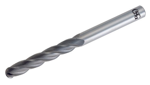 OSG 484-1575-BN CARBIDE 4MM X 4MM 4FL EX-LONG BALL - WesTorque