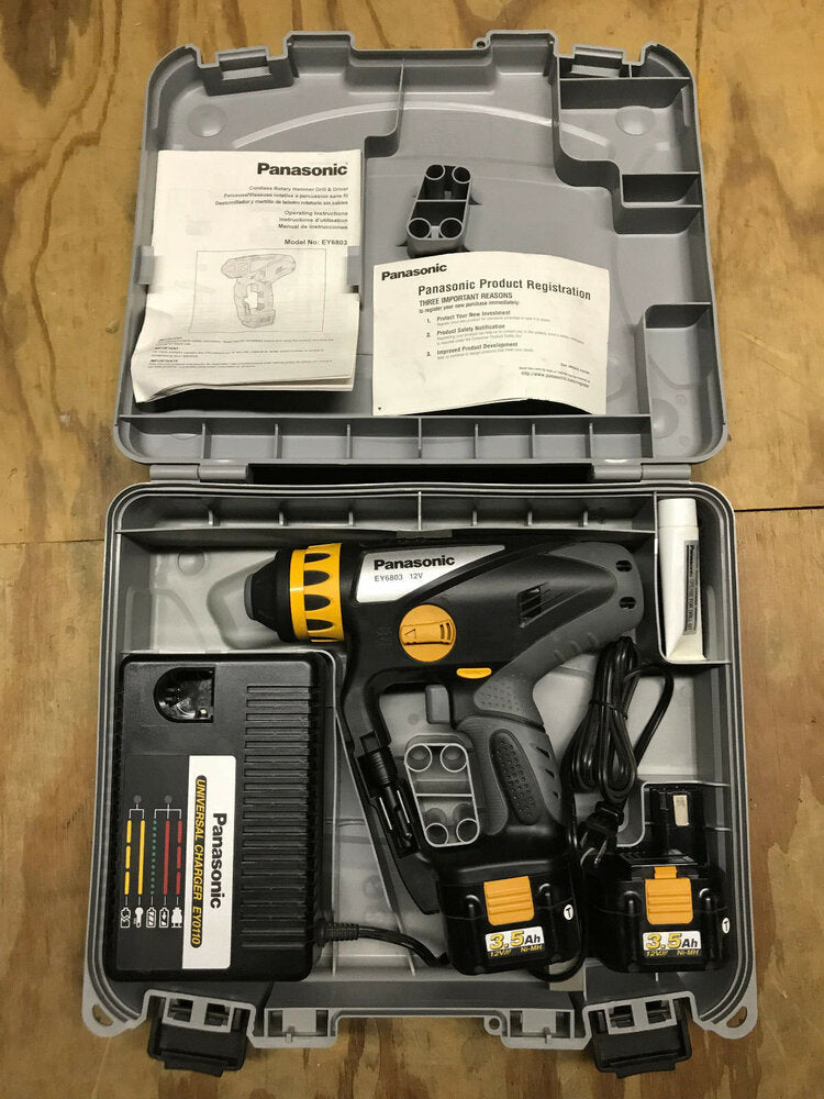 Panasonic EY6803GQW 12 Volt Ni-MH Rotary Hammer Drill & Driver