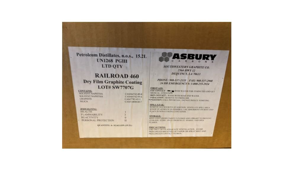 Railroad 460 1 Gallon - Heavy Duty Lubricating Graphite Coating Formulated - 0