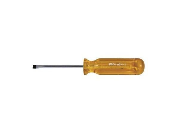 Klein 3/16 Cabinet-Tip Screwdriver - 3 Round-Shank - A316