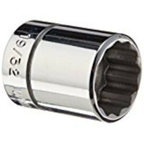 Williams B-1215 3/8 Drive Shallow Socket, 12 Point, 19/32-Inch