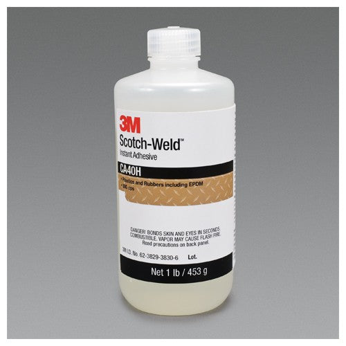 3M 21074 Scotch-Weld Instant Adhesive CA40H, Clear, 1 Pound, 1 Bottle/Case